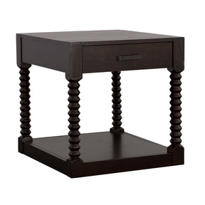 Meredith 1-drawer End Table Coffee Bean - Half Price Furniture