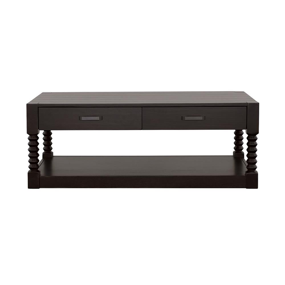 Meredith 2-drawer Coffee Table Coffee Bean - Half Price Furniture