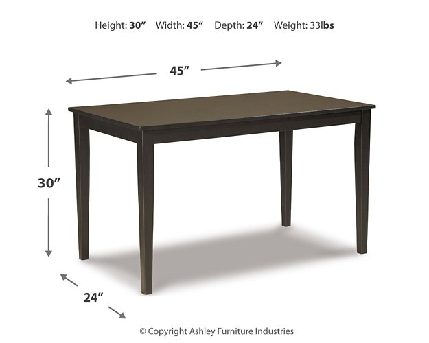 Kimonte Dining Table - Half Price Furniture