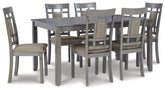 Jayemyer Dining Table and Chairs (Set of 7) Half Price Furniture