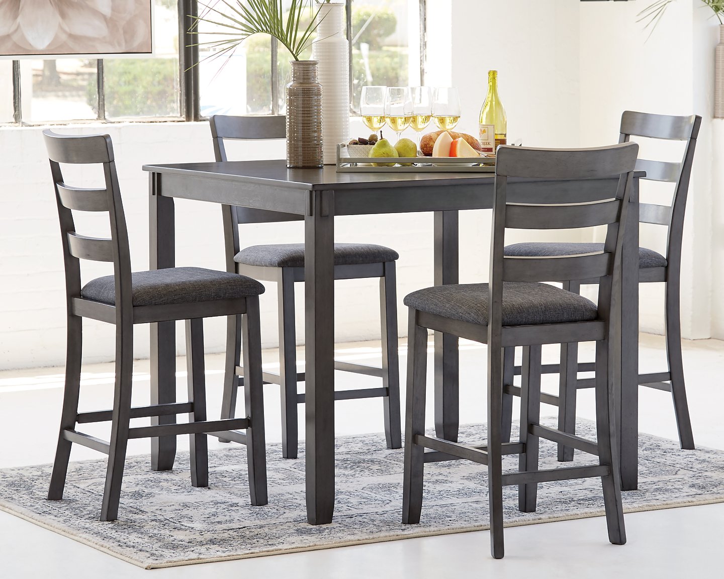 Bridson Counter Height Dining Table and Bar Stools (Set of 5) - Half Price Furniture