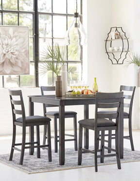 Bridson Counter Height Dining Table and Bar Stools (Set of 5) Half Price Furniture