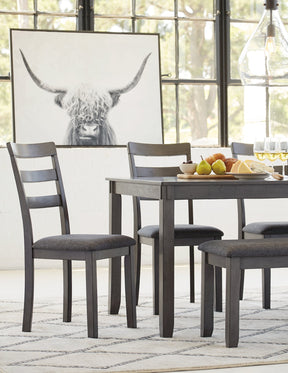 Bridson Dining Table and Chairs with Bench (Set of 6) - Half Price Furniture