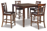 Bennox Counter Height Dining Table and Bar Stools (Set of 5) Half Price Furniture