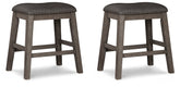 Caitbrook Counter Height Upholstered Bar Stool Half Price Furniture