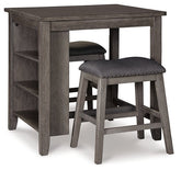 Caitbrook Counter Height Dining Table and Bar Stools (Set of 3) Half Price Furniture