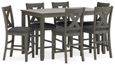 Caitbrook Counter Height Dining Table and Bar Stools (Set of 7) Half Price Furniture