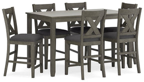 Caitbrook Counter Height Dining Table and Bar Stools (Set of 7) Half Price Furniture