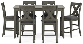 Caitbrook Counter Height Dining Table and Bar Stools (Set of 7) - Half Price Furniture