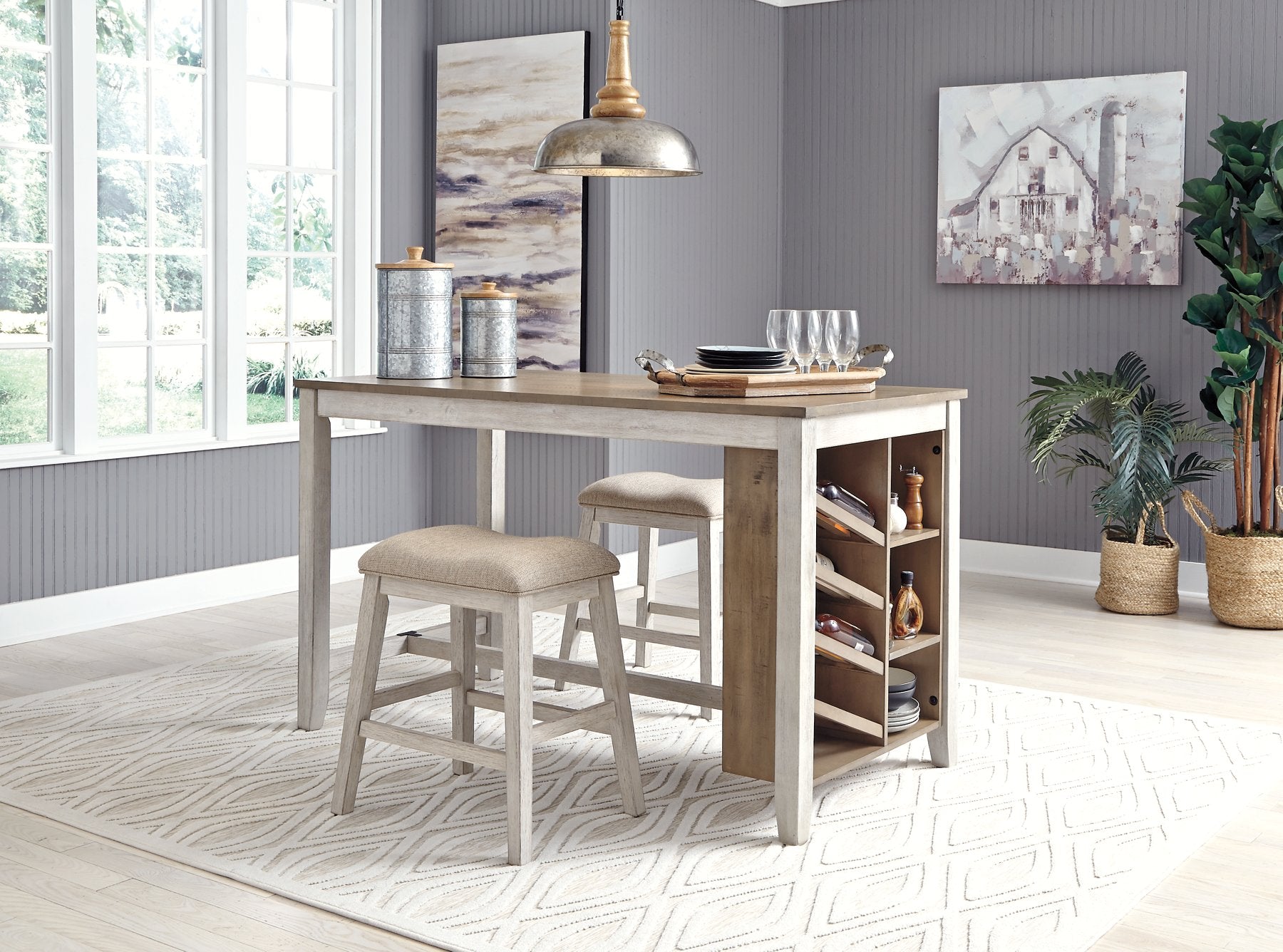 Skempton Counter Height Dining Set - Half Price Furniture