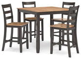 Gesthaven Counter Height Dining Table and 4 Barstools (Set of 5) Half Price Furniture