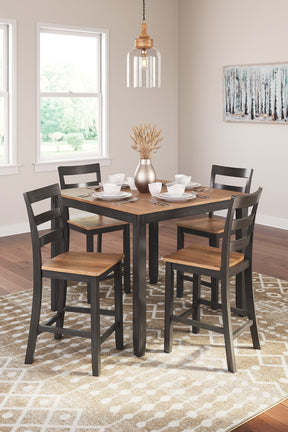 Gesthaven Counter Height Dining Table and 4 Barstools (Set of 5) - Half Price Furniture