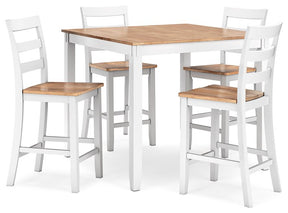 Gesthaven Counter Height Dining Table and 4 Barstools (Set of 5) - Half Price Furniture