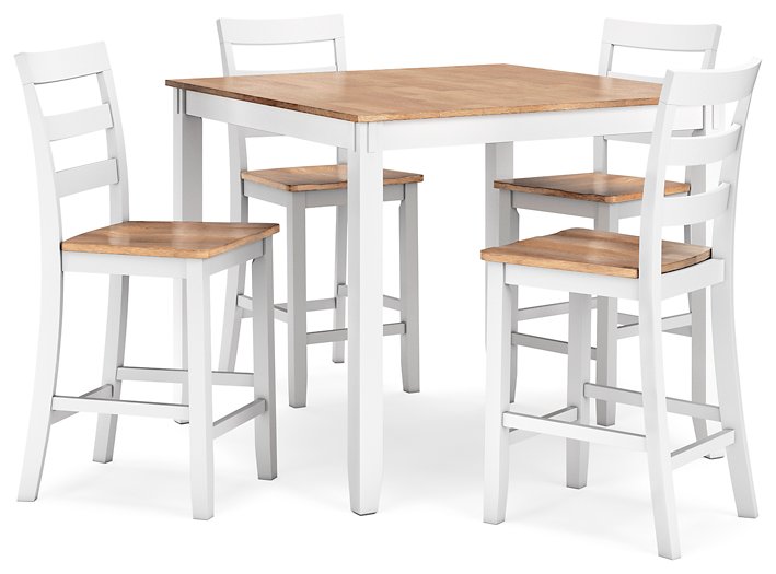 Gesthaven Counter Height Dining Table and 4 Barstools (Set of 5) - Half Price Furniture