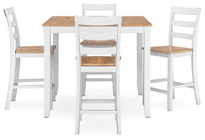 Gesthaven Counter Height Dining Table and 4 Barstools (Set of 5) - Half Price Furniture