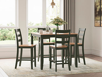 Gesthaven Counter Height Dining Table and 4 Barstools (Set of 5) - Half Price Furniture