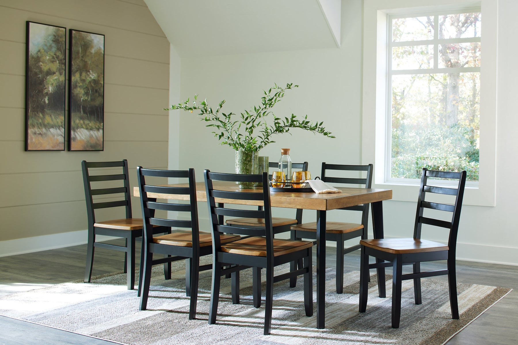 Blondon Dining Table and 6 Chairs (Set of 7) - Half Price Furniture