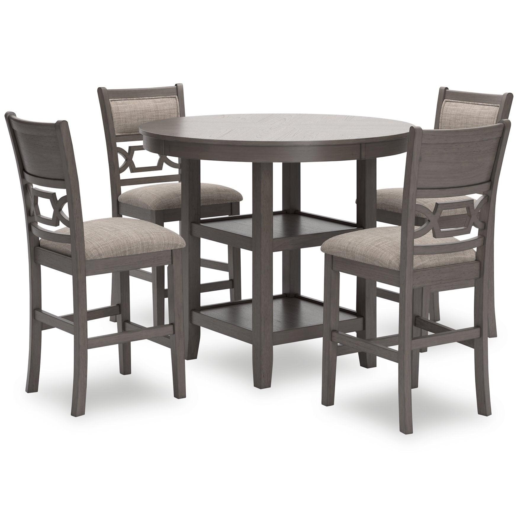 Wrenning Counter Height Dining Table and 4 Barstools (Set of 5) Half Price Furniture