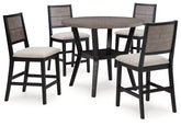 Corloda Counter Height Dining Table and 4 Barstools (Set of 5) Half Price Furniture