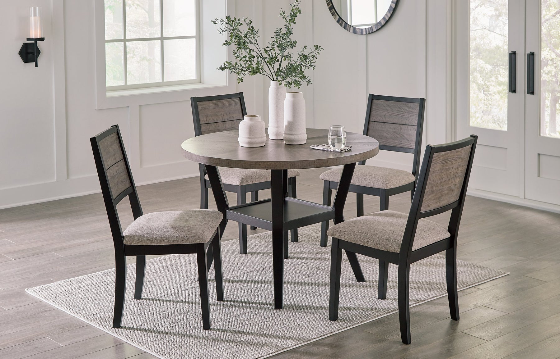 Corloda Dining Table and 4 Chairs (Set of 5) - Half Price Furniture