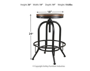 Valebeck Bar Height Bar Stool - Half Price Furniture