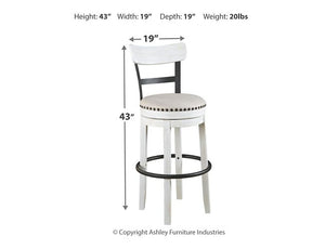 Valebeck Bar Height Bar Stool - Half Price Furniture