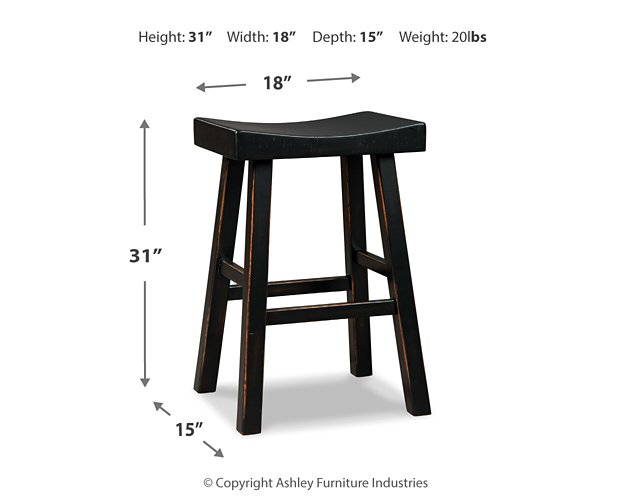 Glosco Pub Height Bar Stool - Half Price Furniture