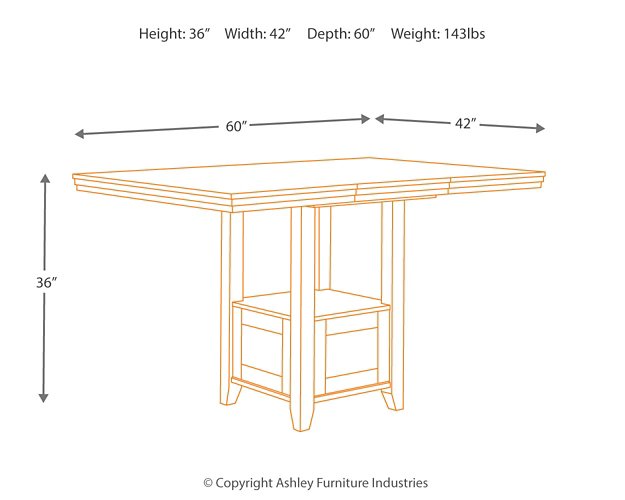 Ralene Counter Height Dining Set - Half Price Furniture