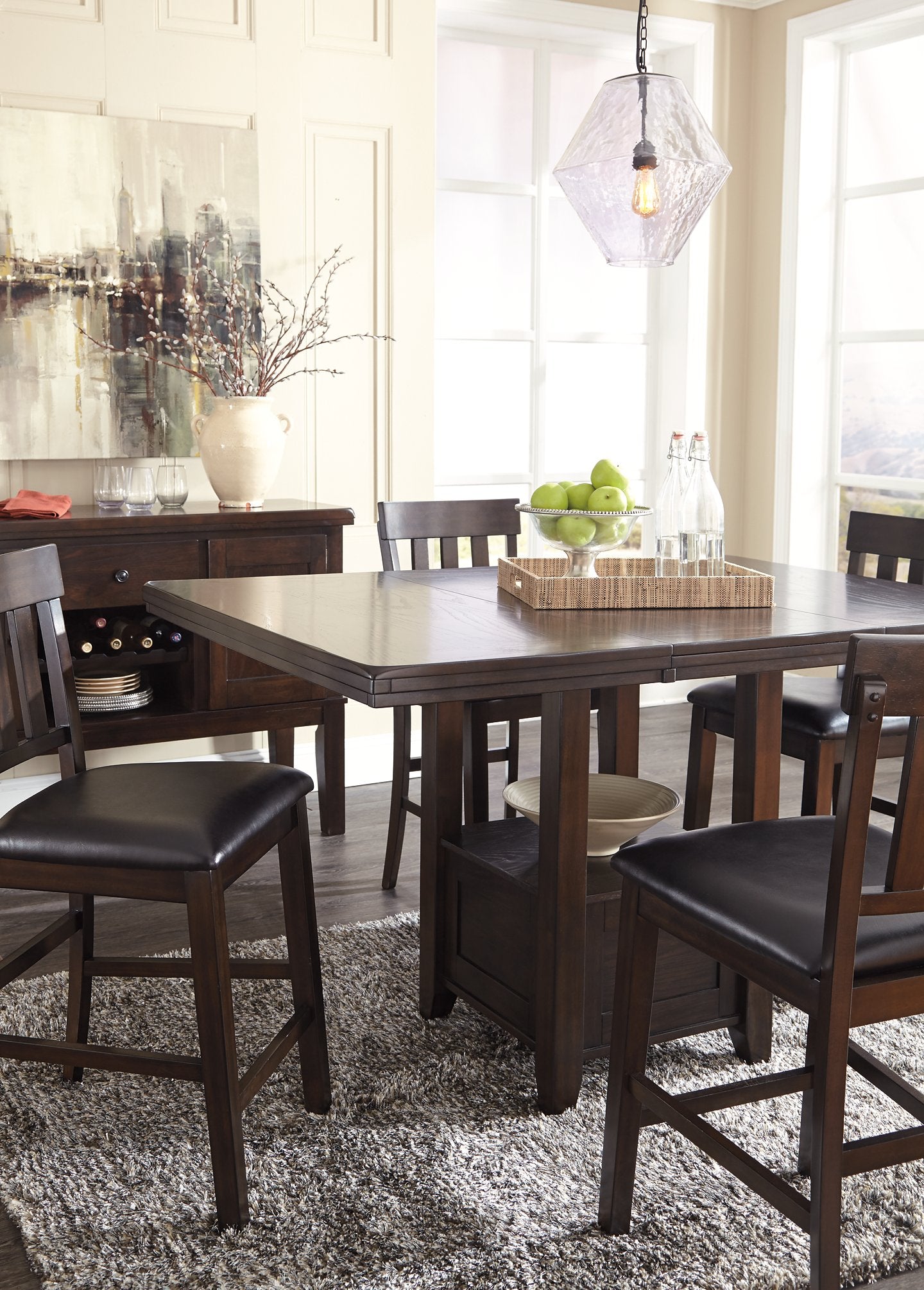 Haddigan Counter Height Dining Extension Table - Half Price Furniture