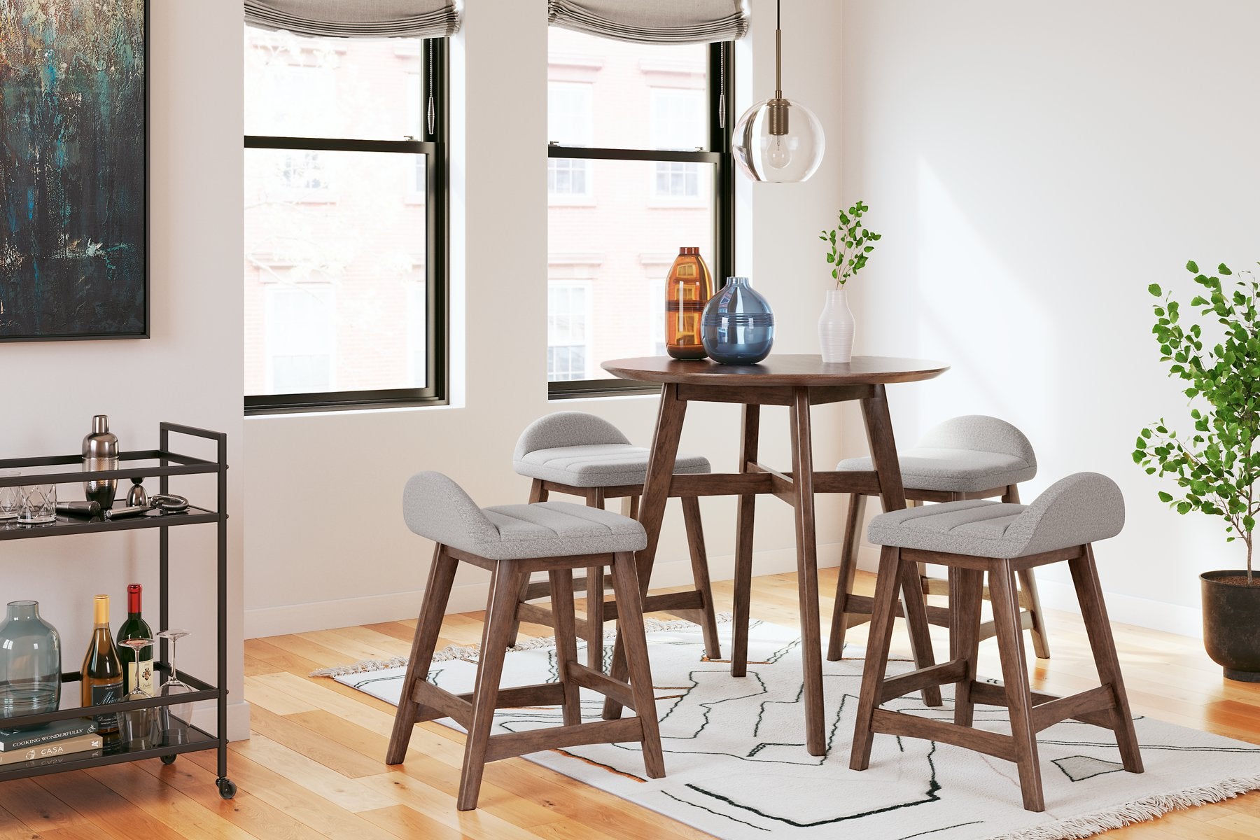 Lyncott Counter Height Bar Stool - Half Price Furniture