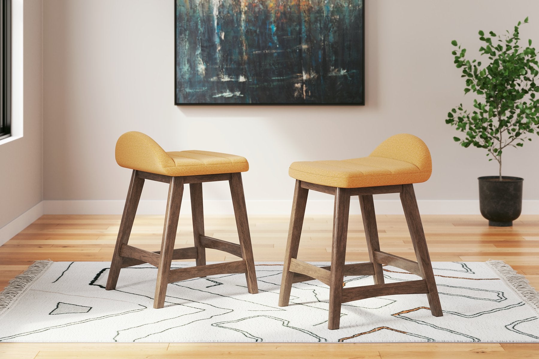 Lyncott Counter Height Bar Stool - Half Price Furniture