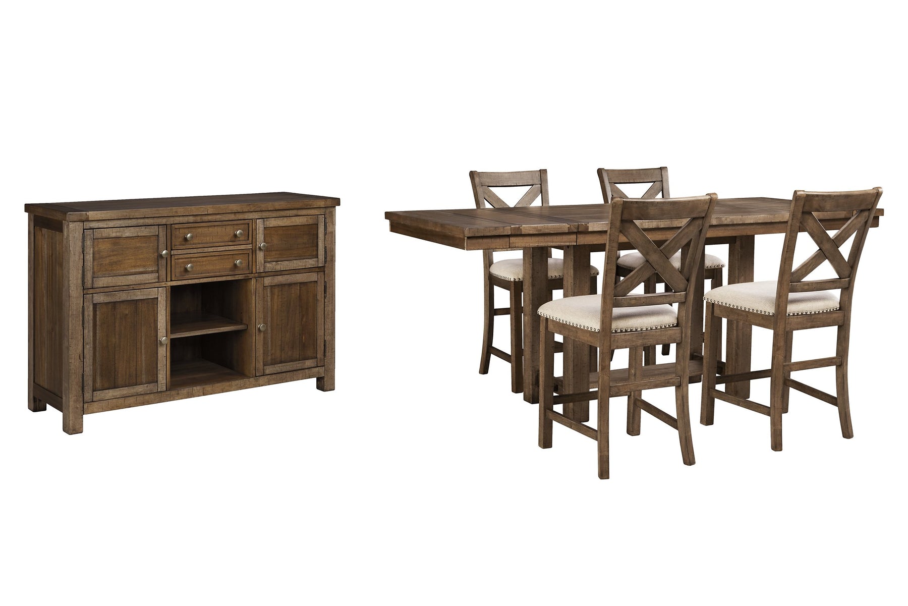 Moriville Counter Height Dining Set - Half Price Furniture