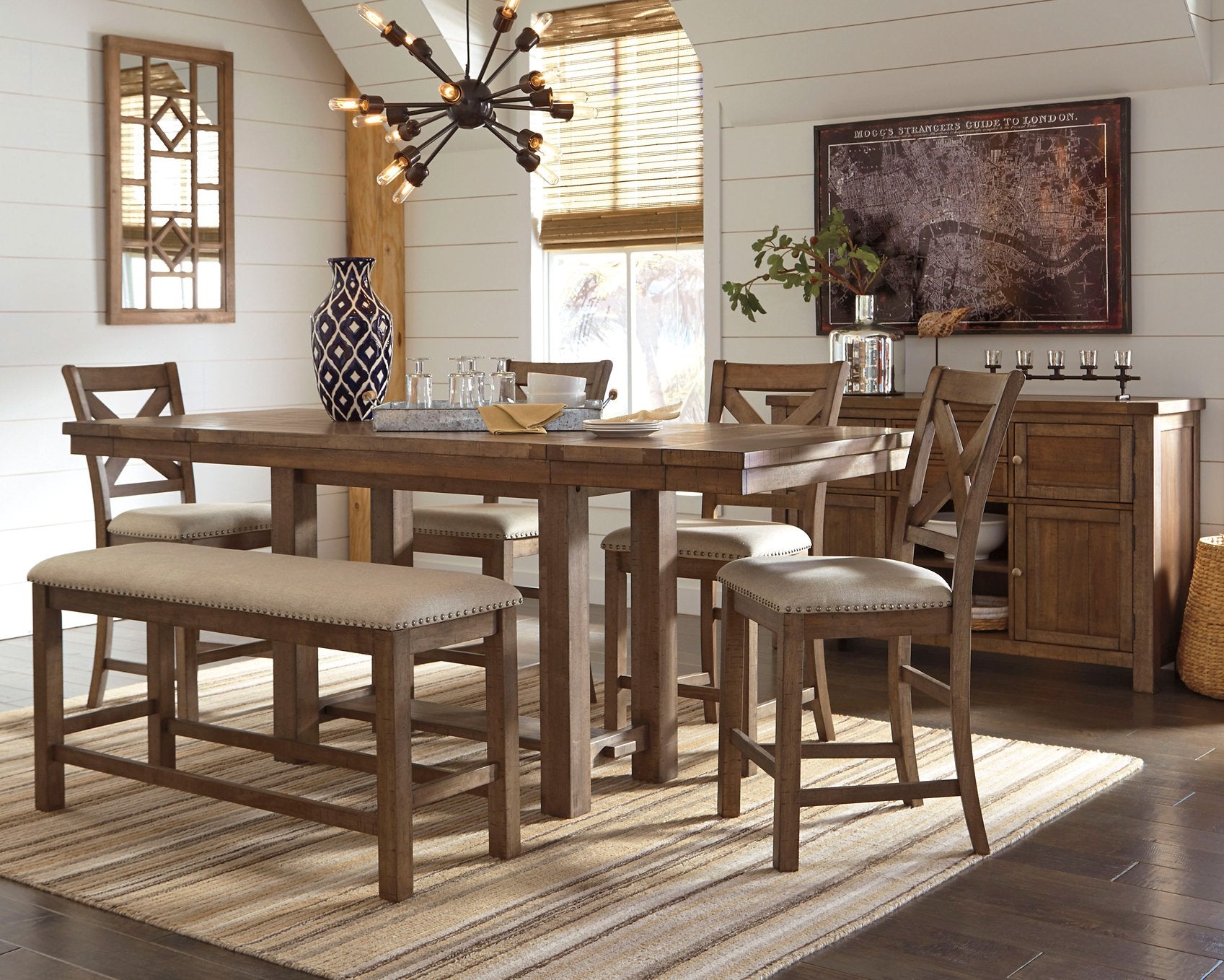 Moriville Counter Height Dining Set - Half Price Furniture