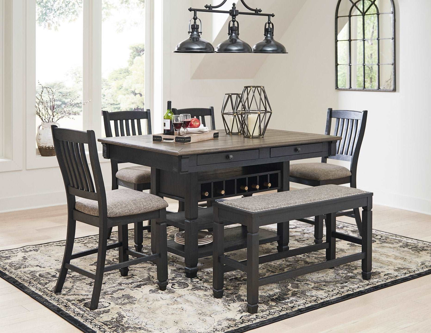 Tyler Creek Counter Height Dining Set - Dining Room Set - Half Price Furniture