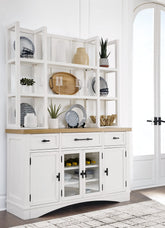 Ashbryn Dining Server and Hutch Half Price Furniture