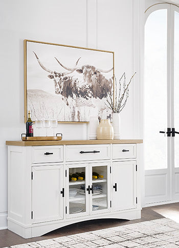 Ashbryn Dining Server and Hutch - Half Price Furniture