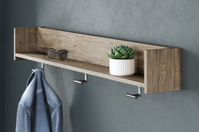 Oliah Wall Mounted Coat Rack with Shelf - Half Price Furniture