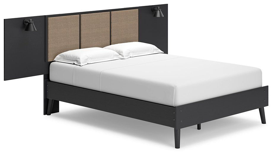 Charlang Full Panel Bed with 2 Extensions Half Price Furniture