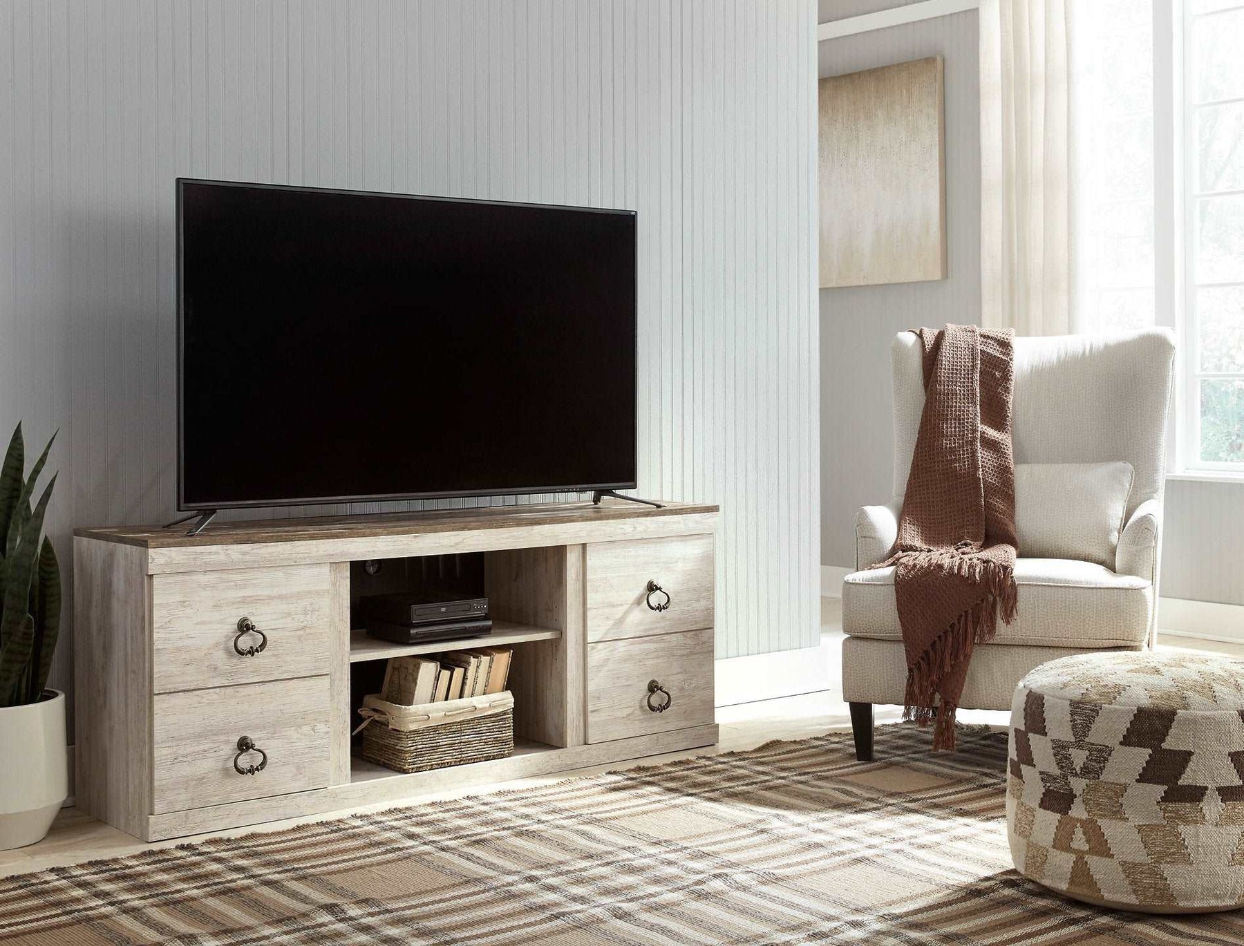 Willowton 4-Piece Entertainment Center with Electric Fireplace - Half Price Furniture