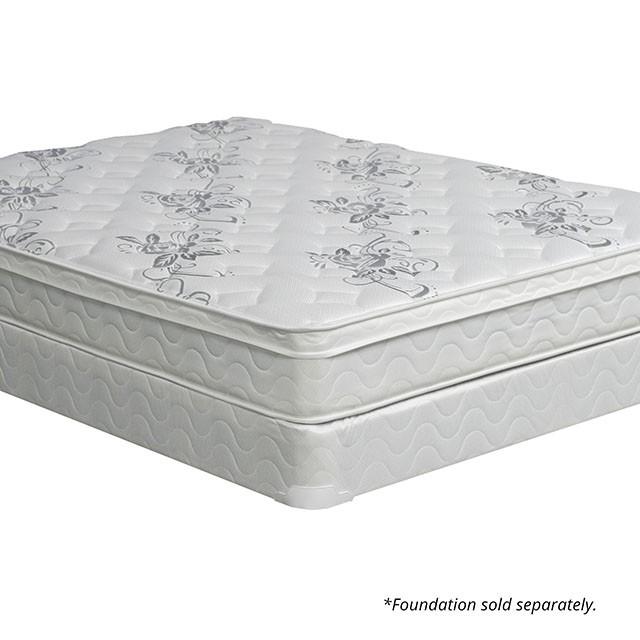 JALEN White 9" Euro Top Mattress, Full Half Price Furniture