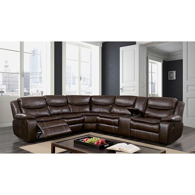 Pollux Brown Sectional Half Price Furniture