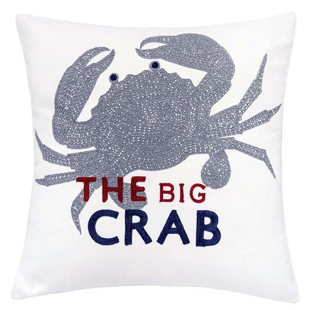Jody White 20" X 20" Pillow, Crab Half Price Furniture