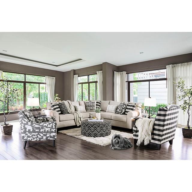 Patricia Ivory Sectional Half Price Furniture