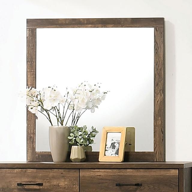 DUCKWORTH Mirror, Light Walnut Half Price Furniture