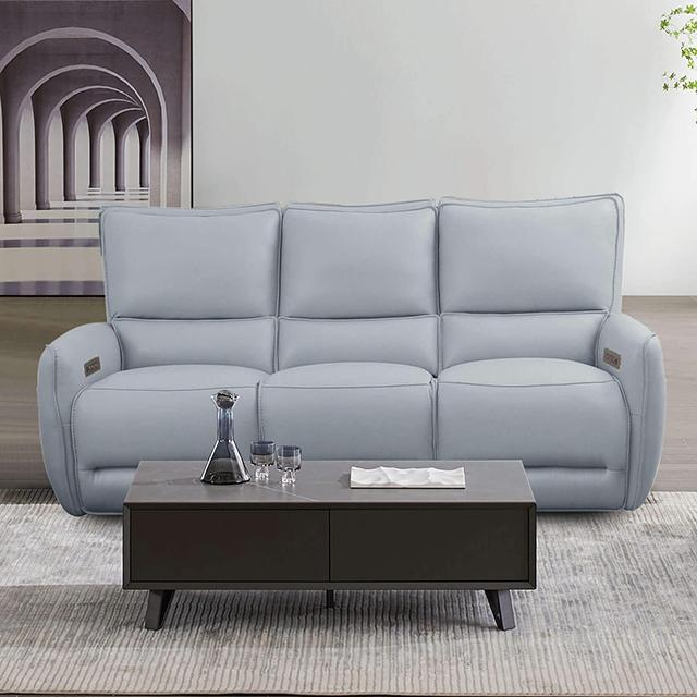 PHINEAS Power Sofa, Pale Blue Half Price Furniture