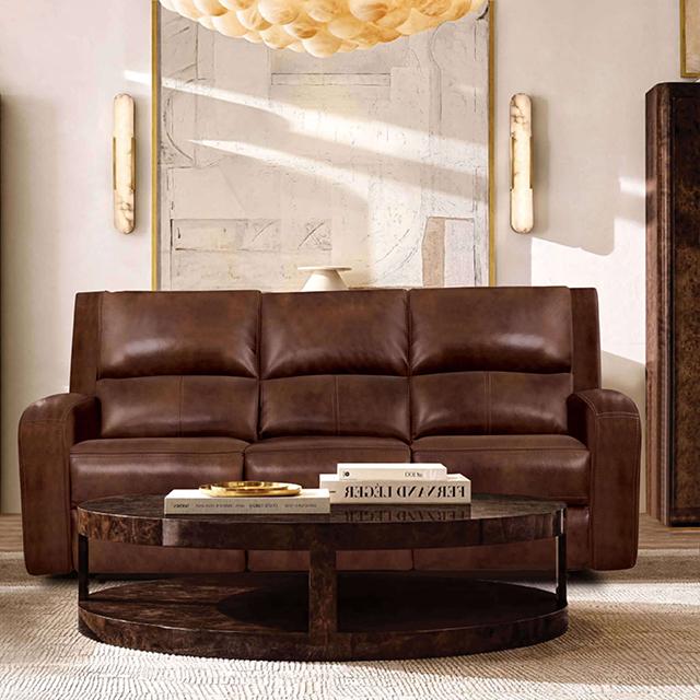 SOTERIOS Power Sofa, Medium Brown Half Price Furniture