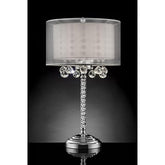 30"H Table Lamp, Hanging Crystal Half Price Furniture