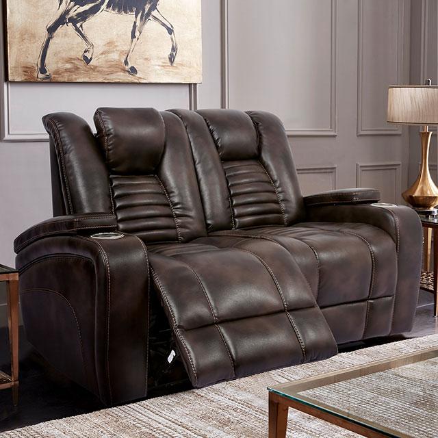 ABRIELLE Dual Power Loveseat Half Price Furniture