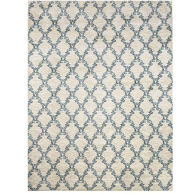 Acanthus Light Gray/Blue 8' X 10' Area Rug Half Price Furniture