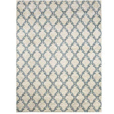 Acanthus Light Gray/Blue 5' X 8' Area Rug Half Price Furniture